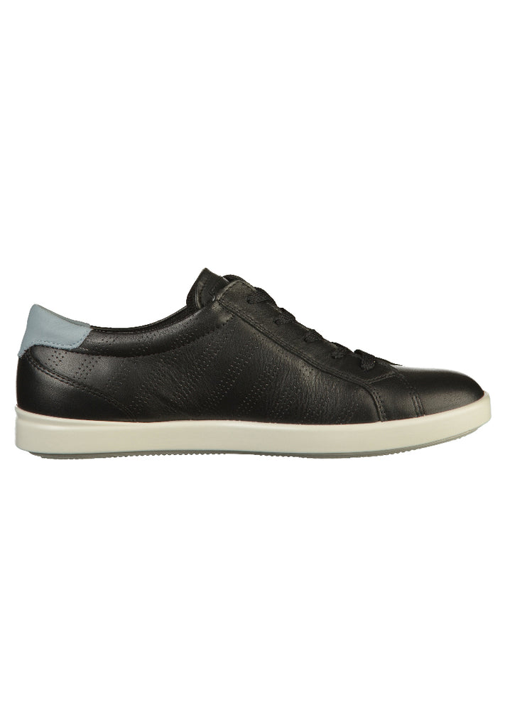 ecco Sneaker Leder Schwarz - surf4shoes