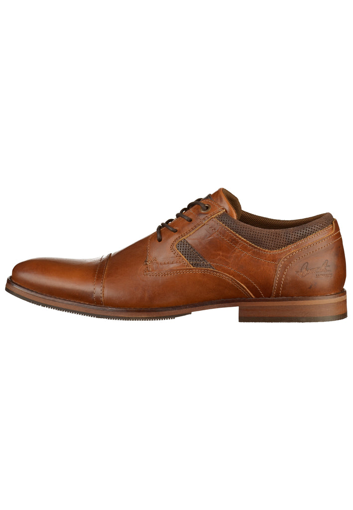 Bullboxer Businessschuhe Glattleder Cognac - surf4shoes