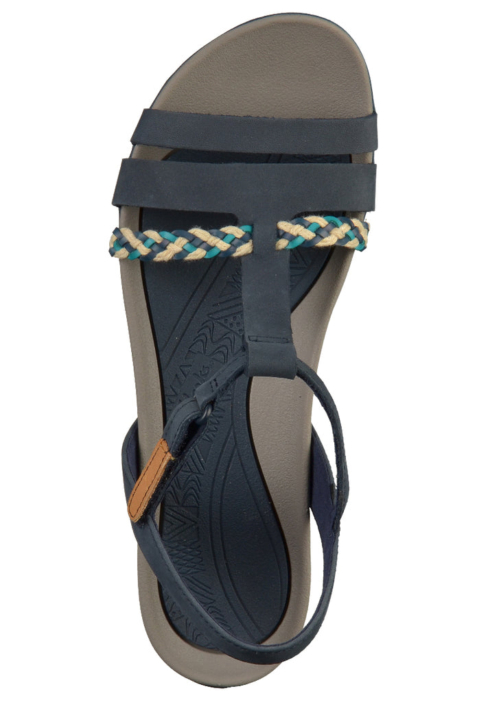 Clarks Sandalen Nubukleder Navy - surf4shoes