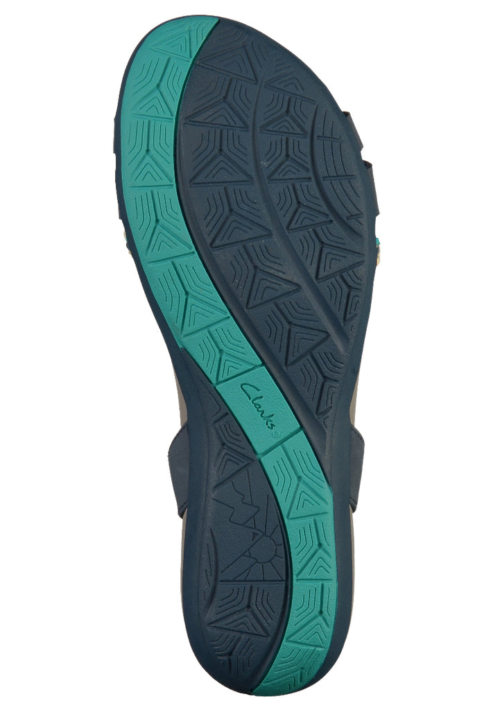 Clarks Sandalen Nubukleder Navy - surf4shoes