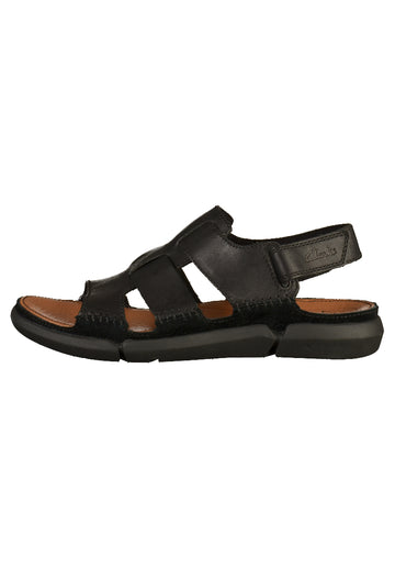 Clarks Sandalen Leder Schwarz - surf4shoes