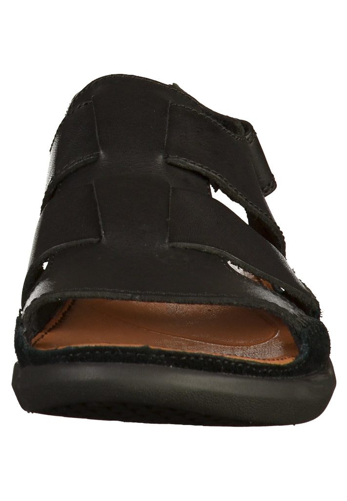 Clarks Sandalen Leder Schwarz - surf4shoes