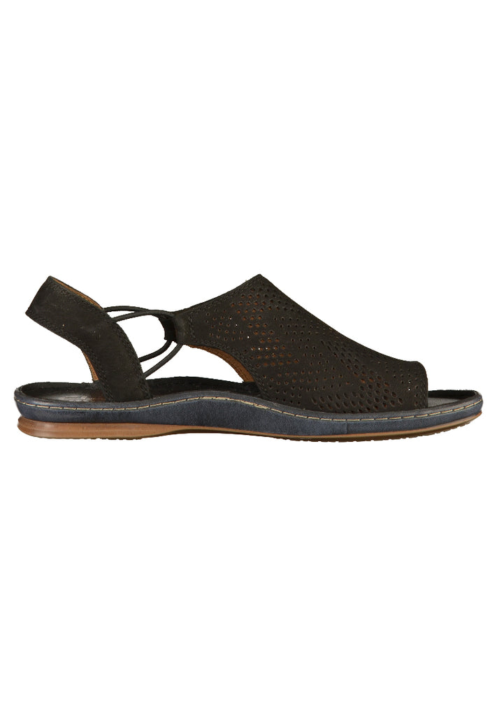 Clarks Sandalen Nubukleder Schwarz - surf4shoes