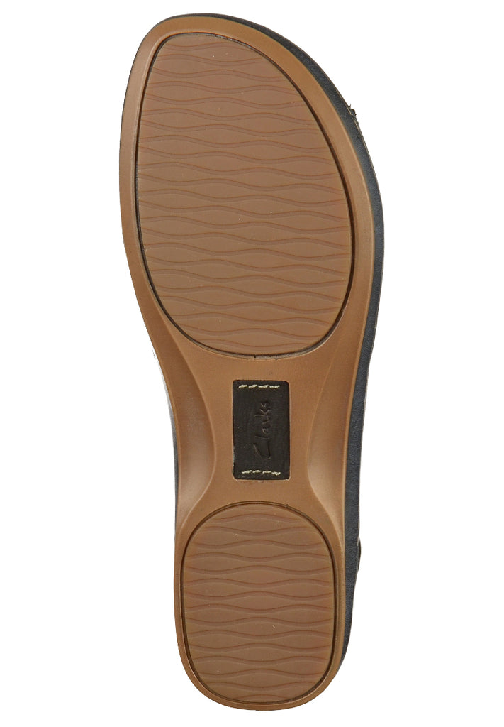 Clarks Sandalen Nubukleder Schwarz - surf4shoes