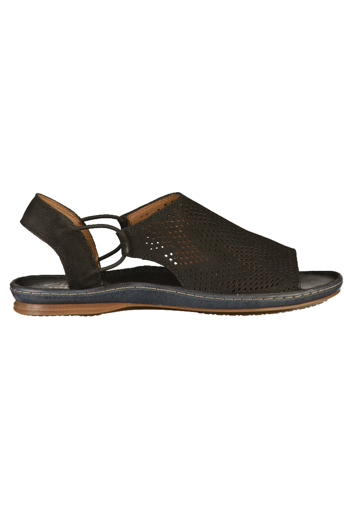 Clarks Sandalen Nubukleder Schwarz - surf4shoes