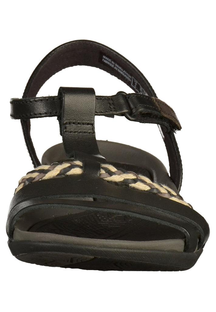 Clarks Sandalen Nubukleder Schwarz - surf4shoes