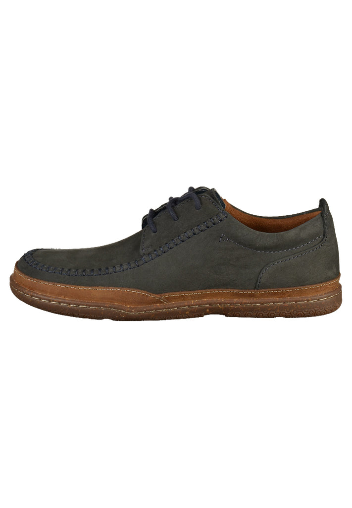 Clarks Halbschuhe Nubukleder Navy - surf4shoes