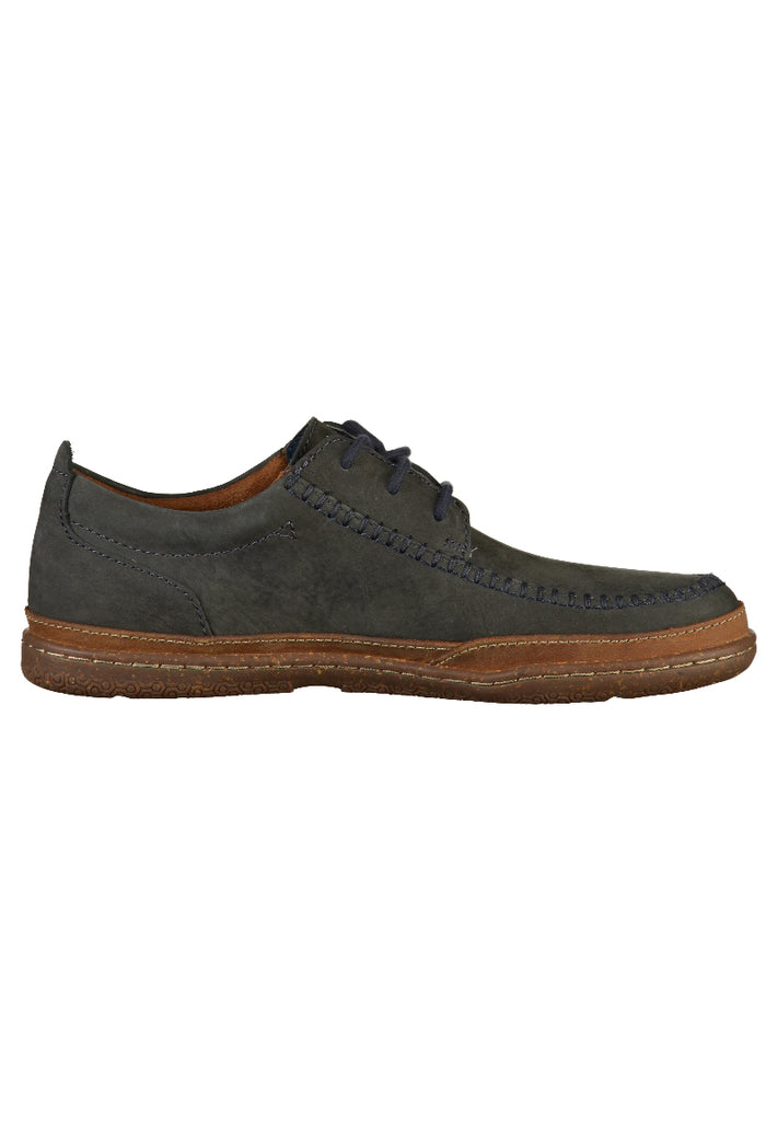 Clarks Halbschuhe Nubukleder Navy - surf4shoes