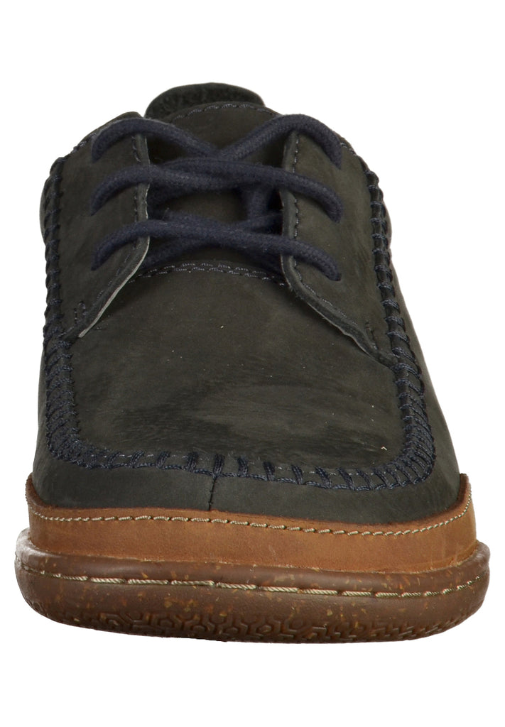 Clarks Halbschuhe Nubukleder Navy - surf4shoes