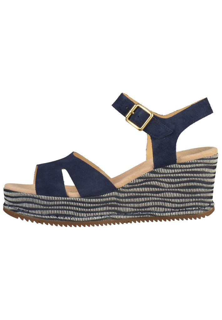 Clarks Sandalen Veloursleder Navy - surf4shoes