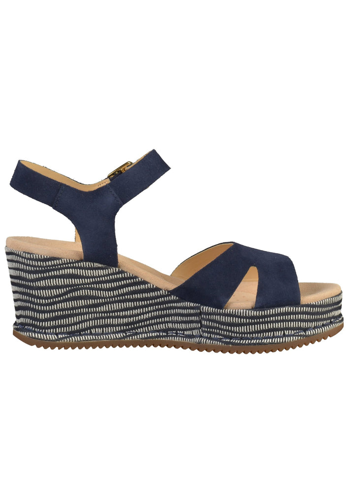 Clarks Sandalen Veloursleder Navy - surf4shoes