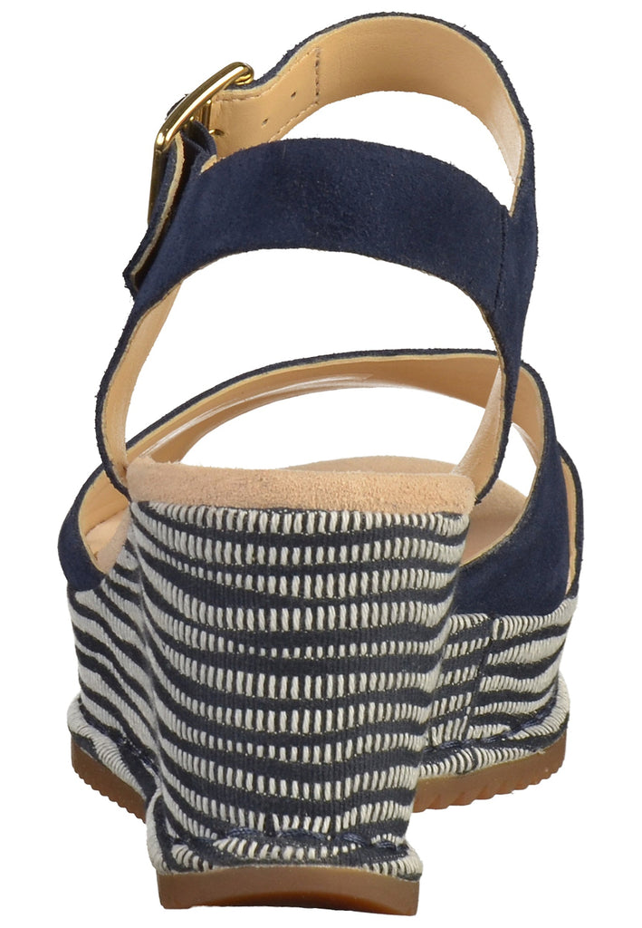 Clarks Sandalen Veloursleder Navy - surf4shoes