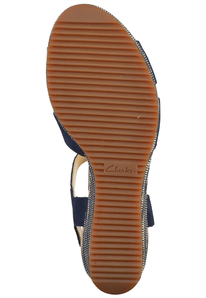 Clarks Sandalen Veloursleder Navy - surf4shoes