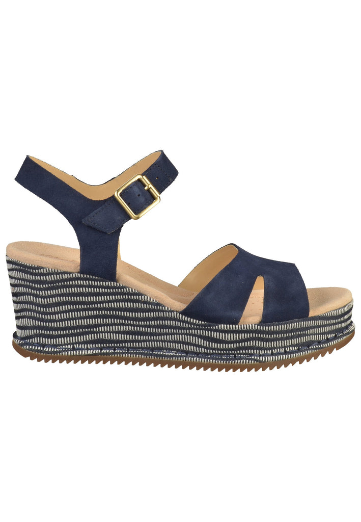 Clarks Sandalen Veloursleder Navy - surf4shoes