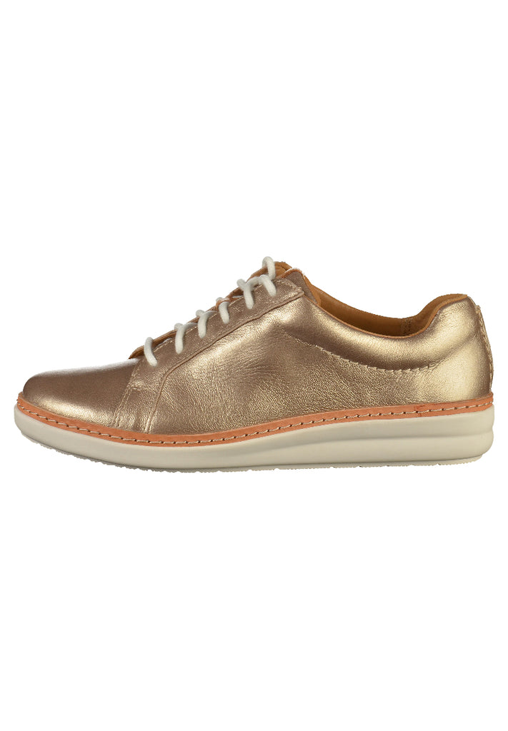 Clarks Sneaker Leder Gold - surf4shoes