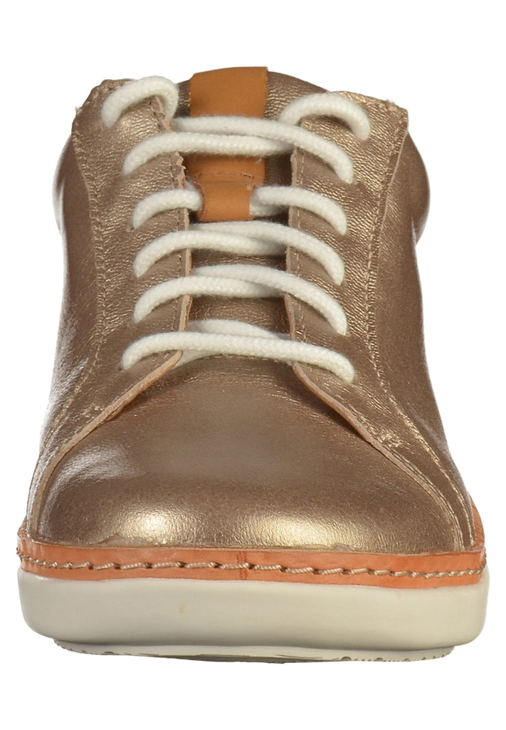 Clarks Sneaker Leder Gold - surf4shoes