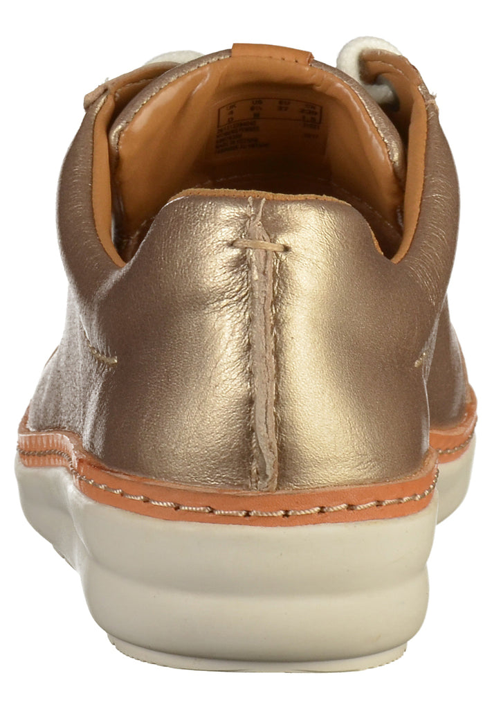 Clarks Sneaker Leder Gold - surf4shoes