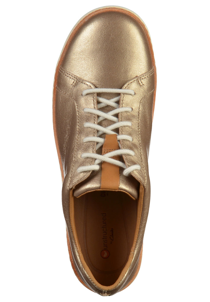 Clarks Sneaker Leder Gold - surf4shoes