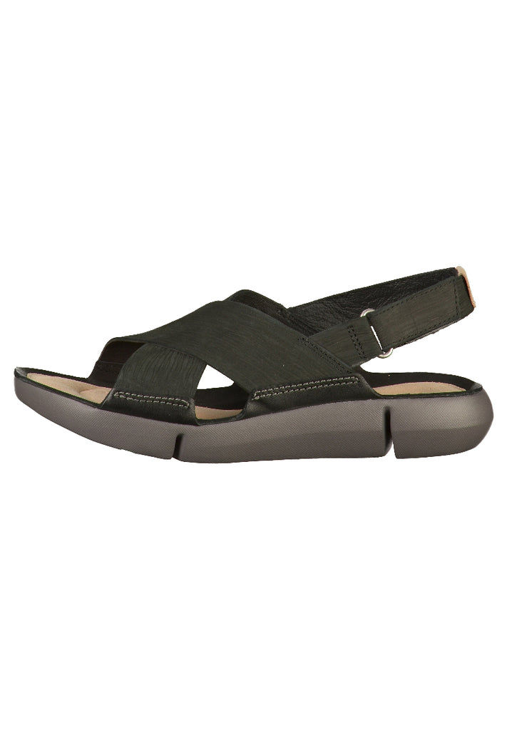 Clarks Sandalen Leder Schwarz - surf4shoes