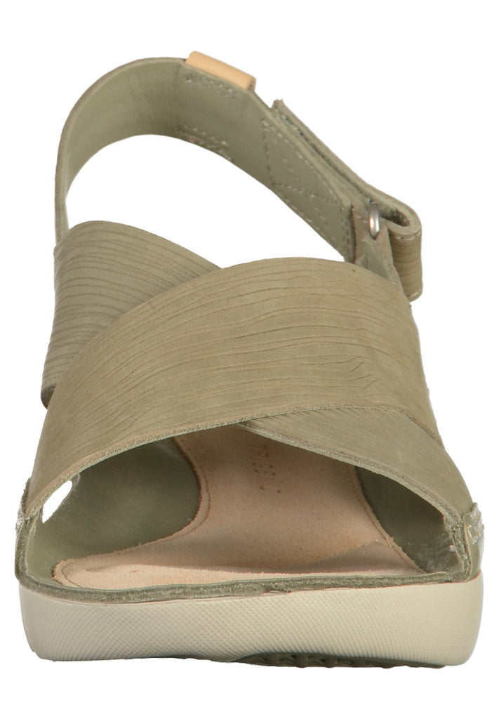 Clarks Sandalen Leder Hellgrün - surf4shoes