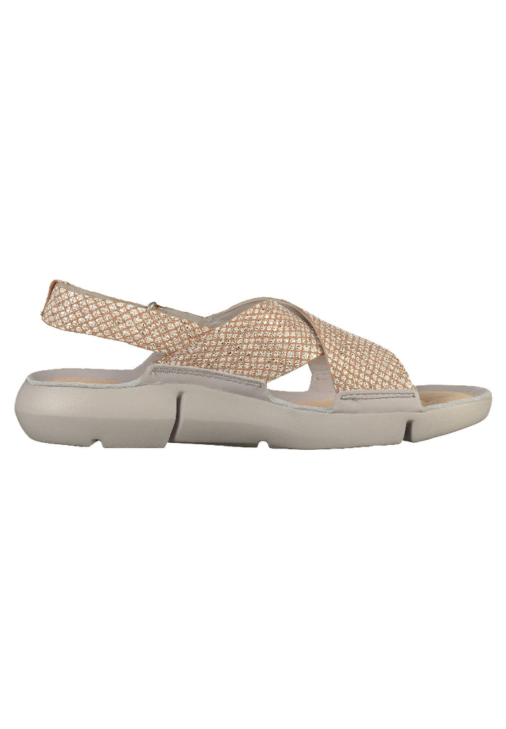 Clarks Sandalen Leder Beige - surf4shoes