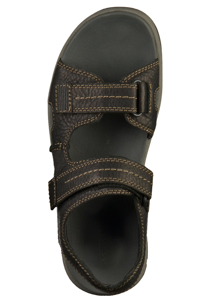 Clarks Sandalen Leder Schwarz - surf4shoes