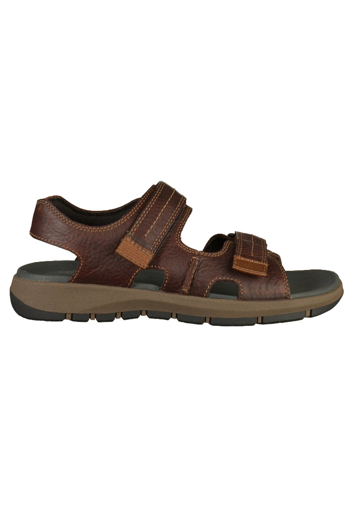 Clarks Sandalen Leder Dunkelbraun - surf4shoes