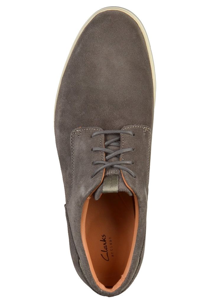 Clarks Halbschuhe Leder Dunkelgrau - surf4shoes
