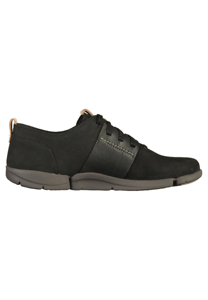 Clarks Halbschuhe Nubukleder Schwarz - surf4shoes