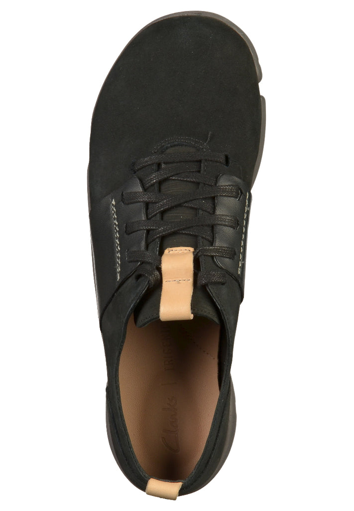 Clarks Halbschuhe Nubukleder Schwarz - surf4shoes