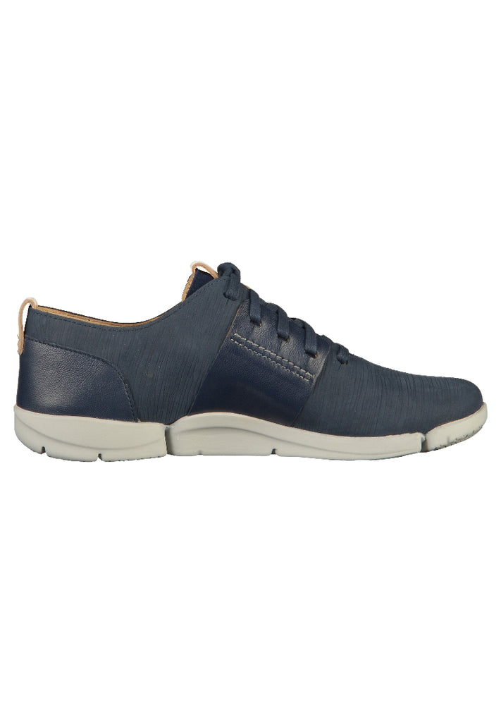 Clarks Halbschuhe Nubukleder Navy - surf4shoes