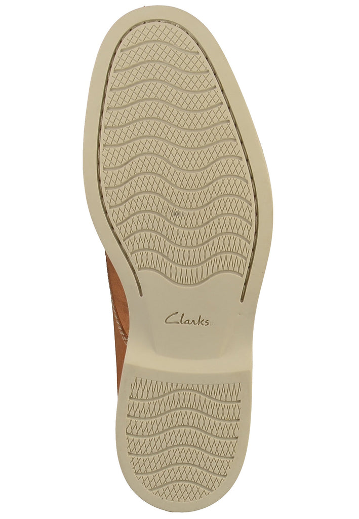 Clarks Halbschuhe Glattleder Hellbraun - surf4shoes