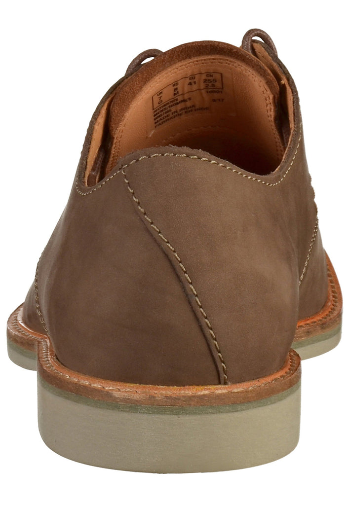 Clarks Halbschuhe Nubukleder Taupe - surf4shoes