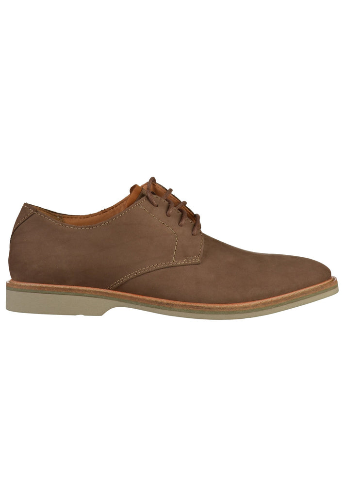 Clarks Halbschuhe Nubukleder Taupe - surf4shoes