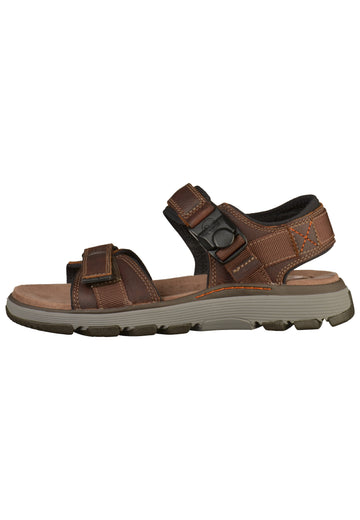 Clarks Sandalen Leder Tan - surf4shoes