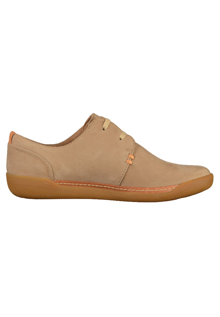 Clarks Halbschuhe Nubukleder Beige - surf4shoes