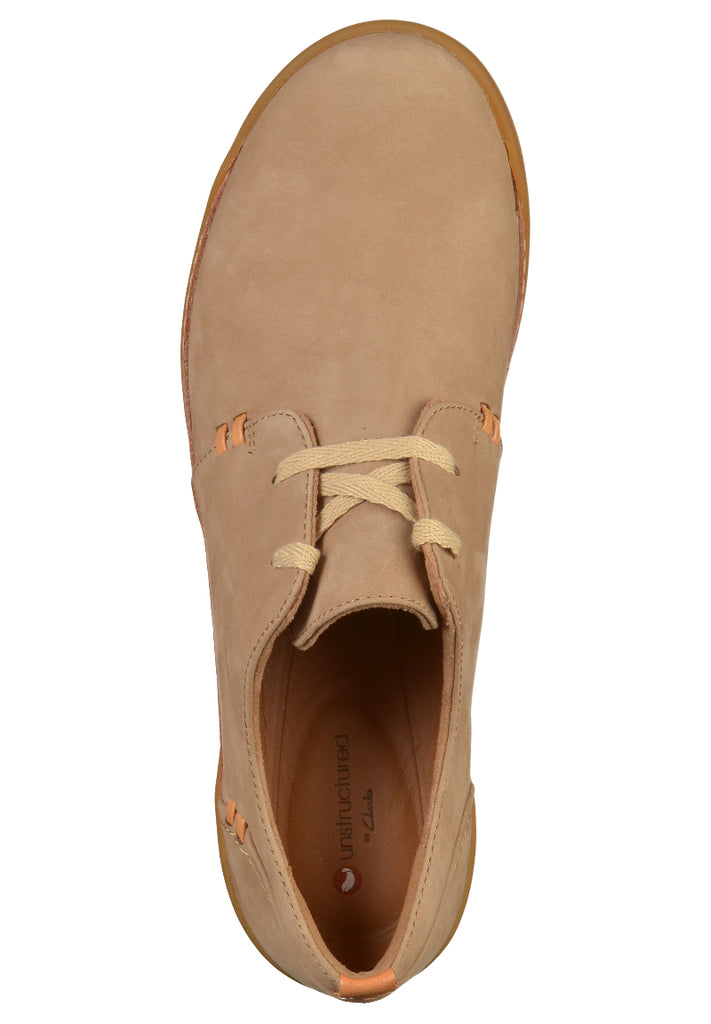 Clarks Halbschuhe Nubukleder Beige - surf4shoes