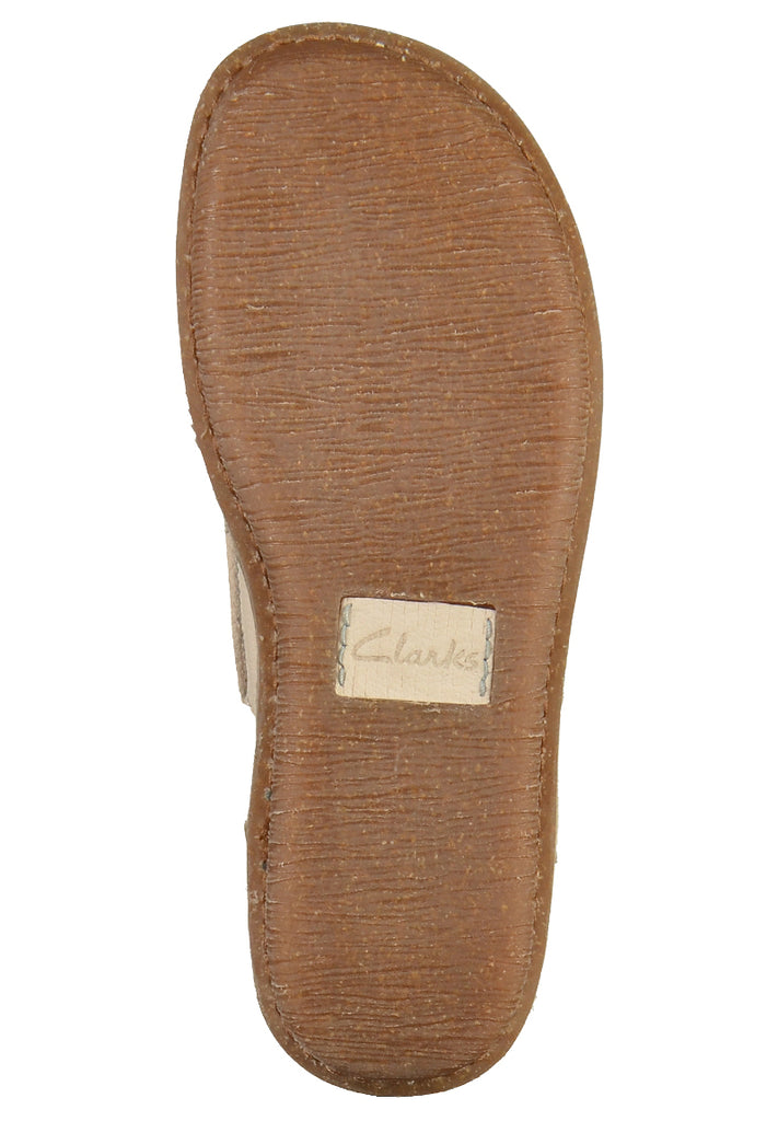 Clarks Halbschuhe Leder Weiß - surf4shoes