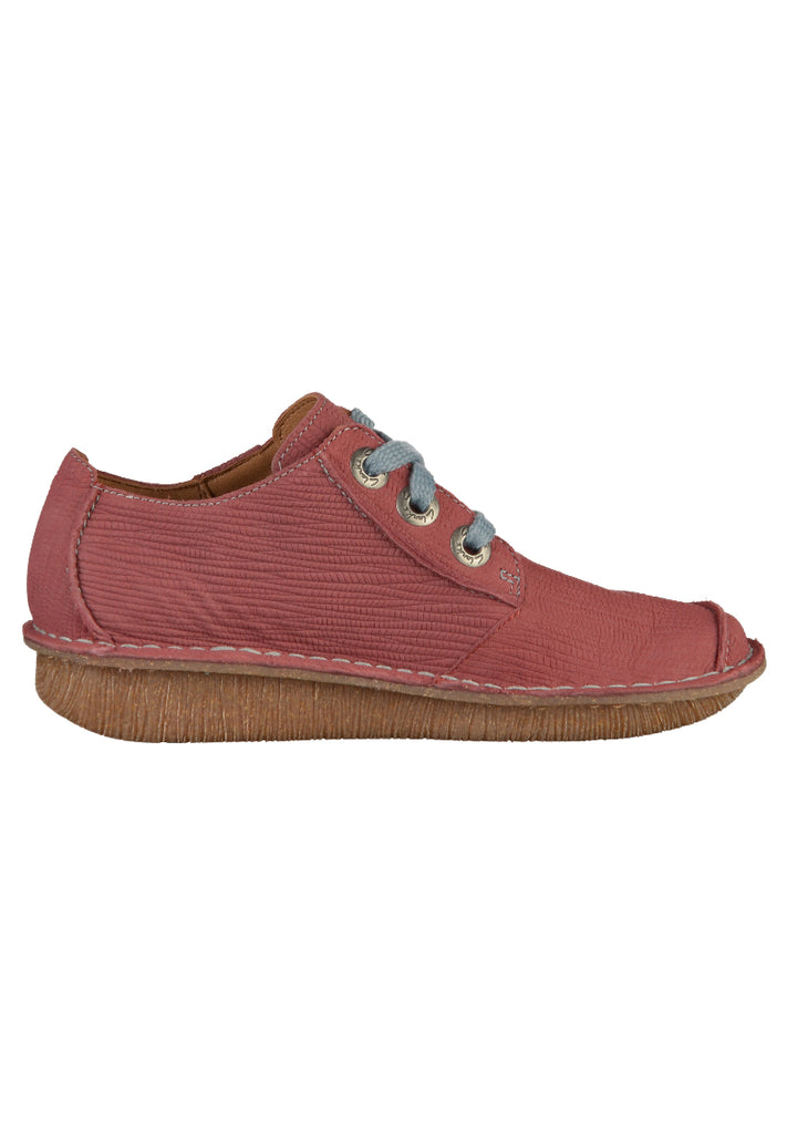 Clarks Halbschuhe Leder Rot - surf4shoes