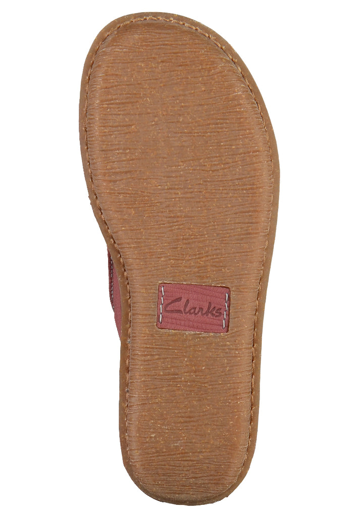 Clarks Halbschuhe Leder Rot - surf4shoes