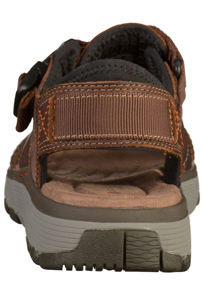 Clarks Sandalen Leder Tan - surf4shoes