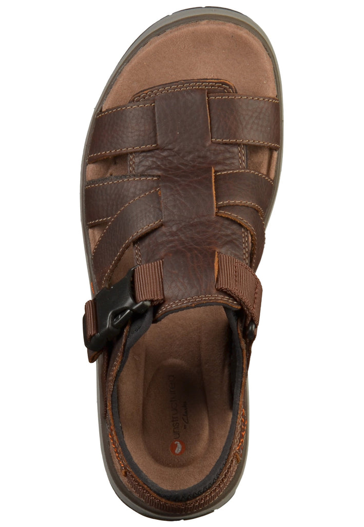 Clarks Sandalen Leder Tan - surf4shoes