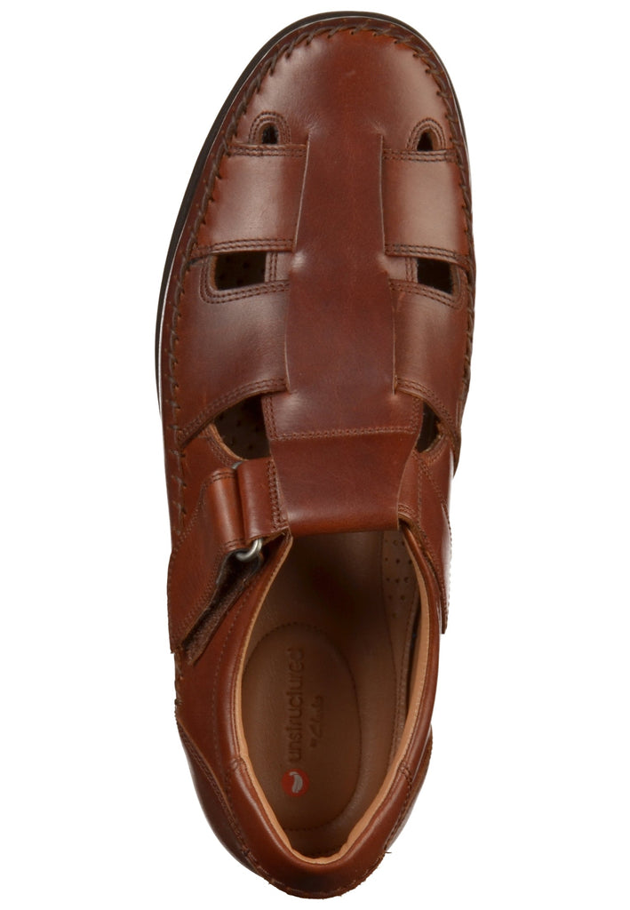 Clarks Halbschuhe Leder Tan - surf4shoes