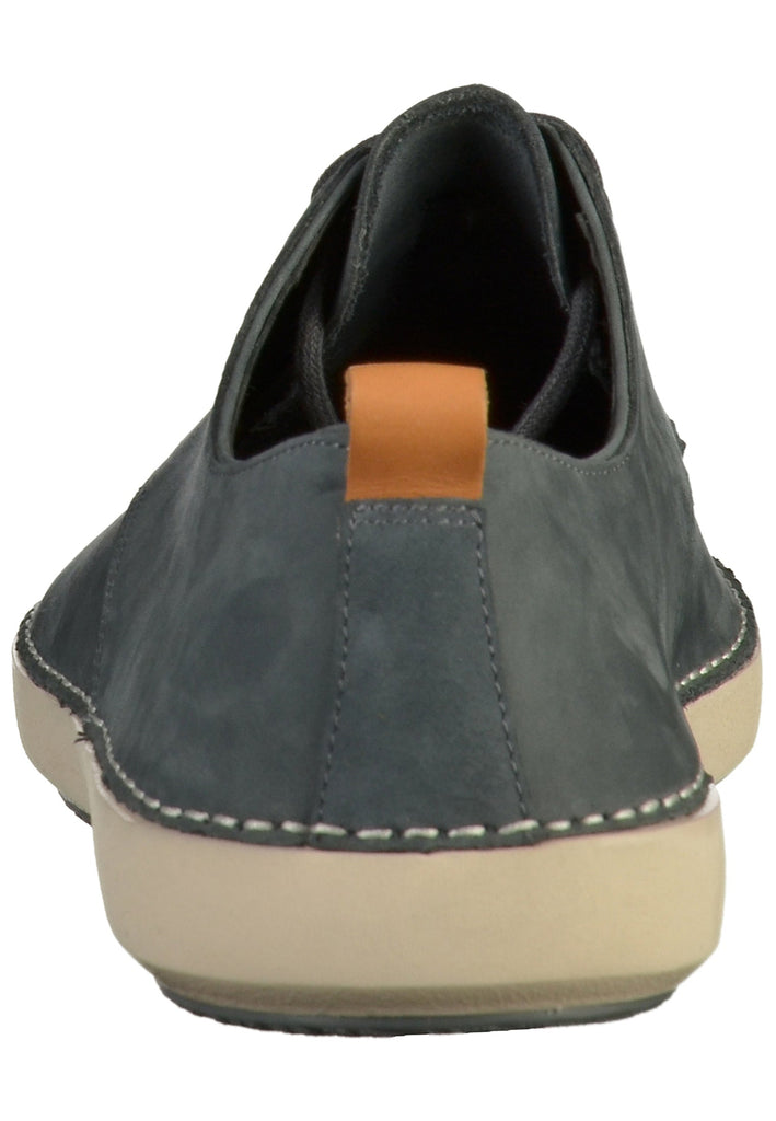Clarks Halbschuhe Nubukleder Blau - surf4shoes