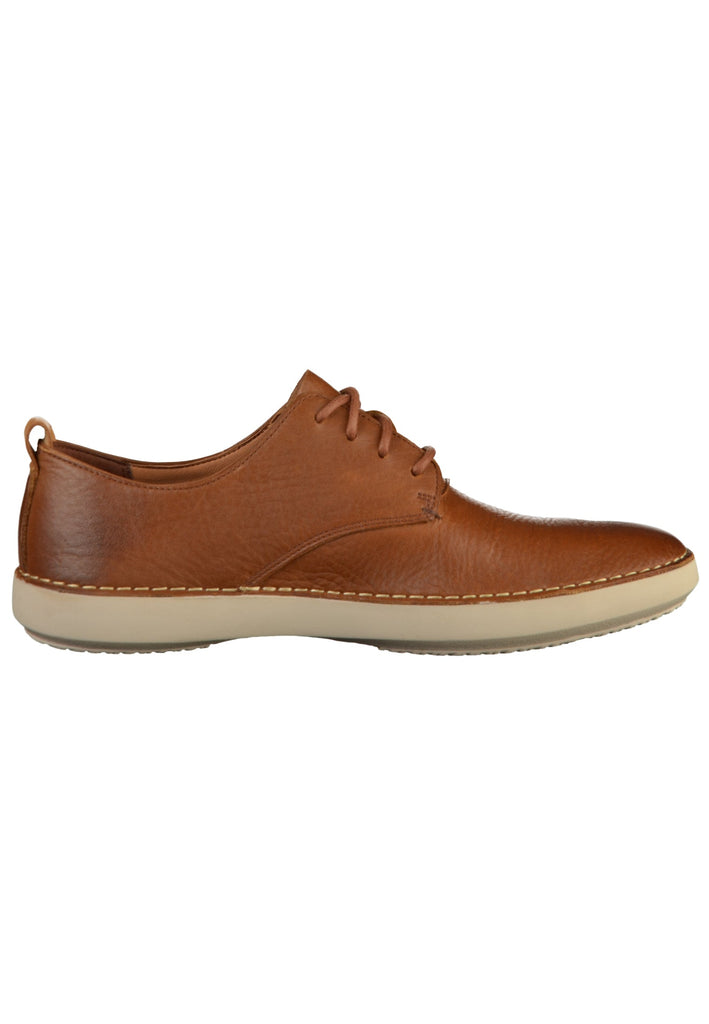 Clarks Halbschuhe Leder Tan - surf4shoes