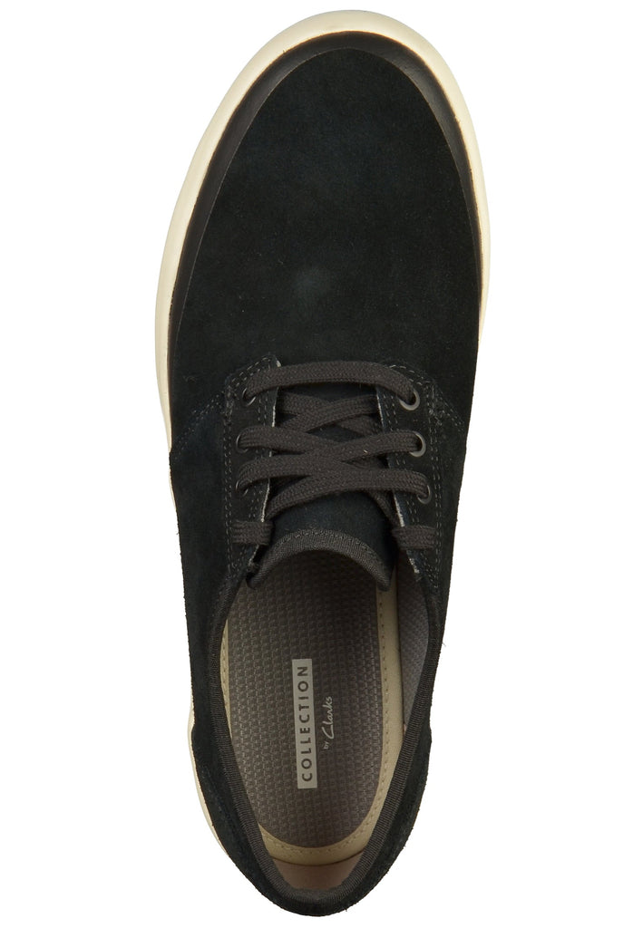 Clarks Halbschuhe Nubukleder Schwarz - surf4shoes