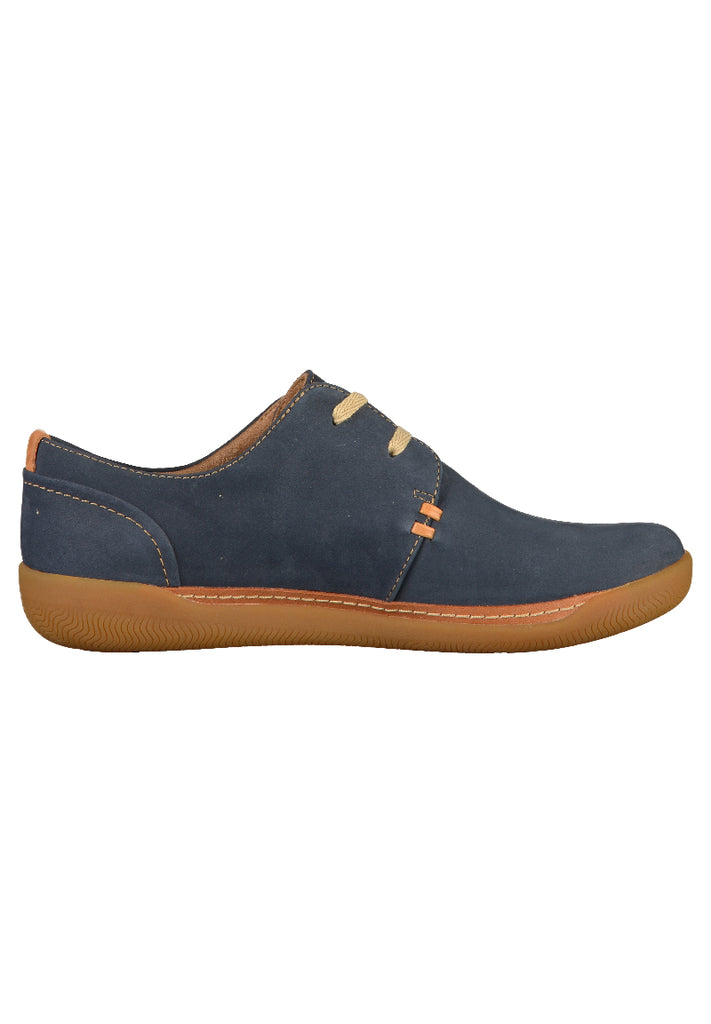 Clarks Halbschuhe Nubukleder Navy - surf4shoes