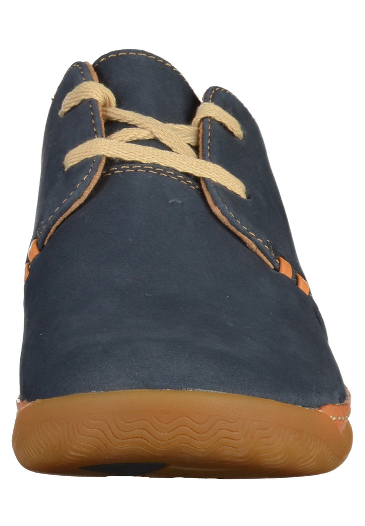 Clarks Halbschuhe Nubukleder Navy - surf4shoes