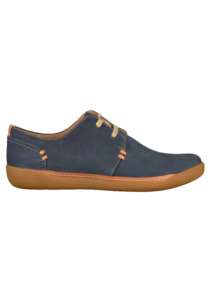 Clarks Halbschuhe Nubukleder Navy - surf4shoes
