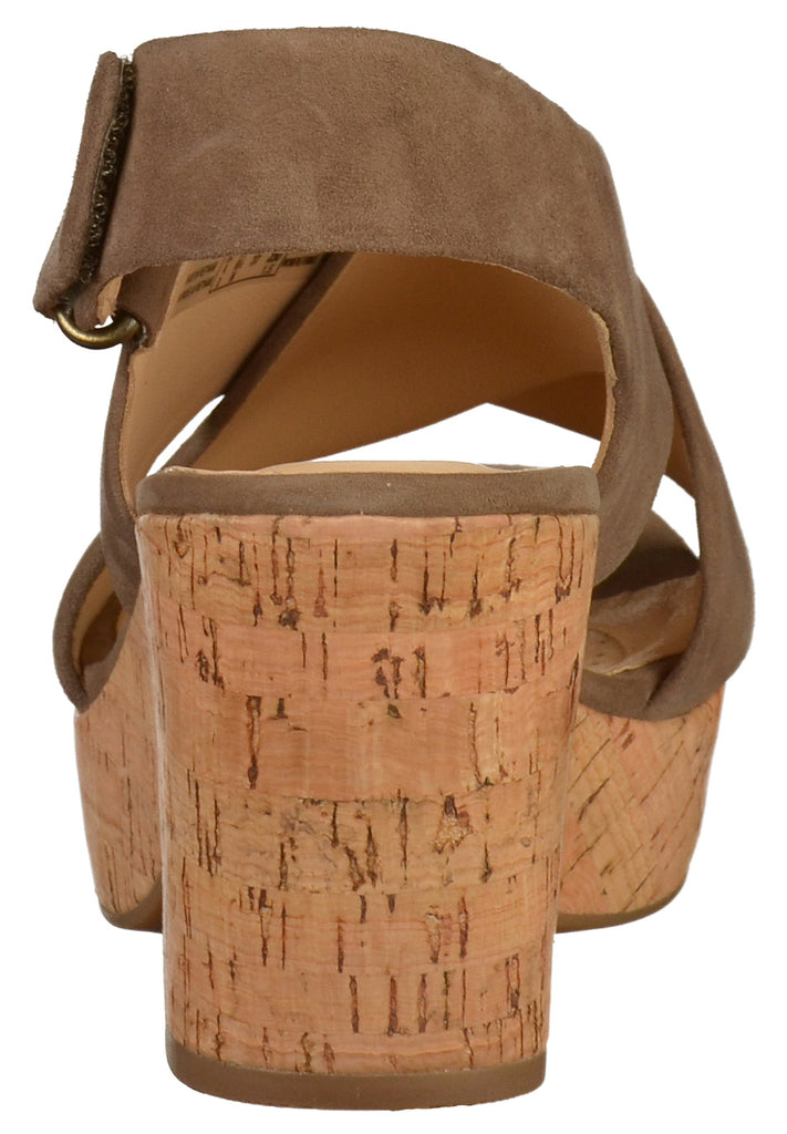 Clarks Sandalen Nubukleder Braun - surf4shoes
